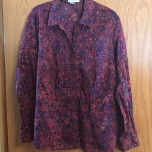 Cold water creek cotton no iron blouse